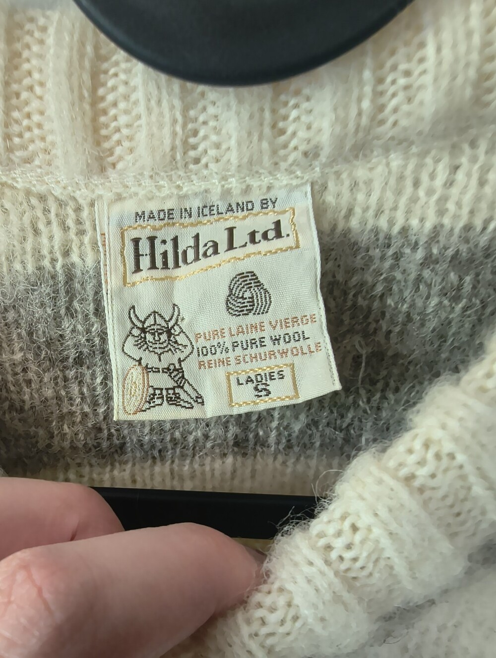 Hilda Ltd. Striped Icelandic Wool Sweater - Picture 2 of 3